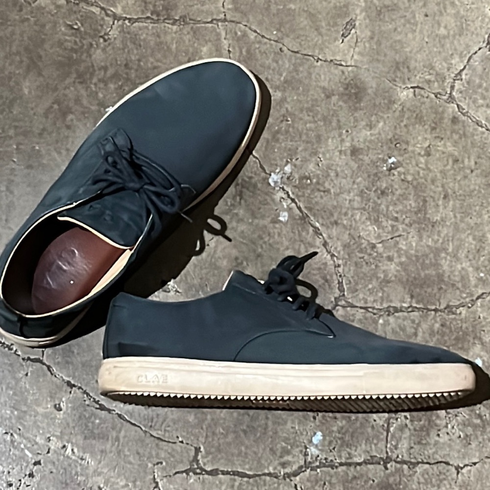 Clae Blue Suede Shoes, men size 9